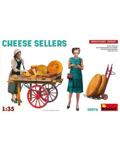 Plastbyggesett, Cheese Sellers, 1/35, MIA38076