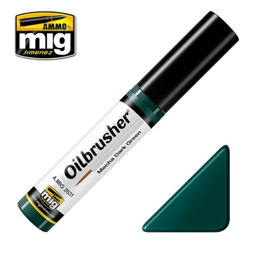 Mig, Ammo-by-Mig-Jimenez-mig3531-mecha-dark-green-oilbrusher, MIG3531
