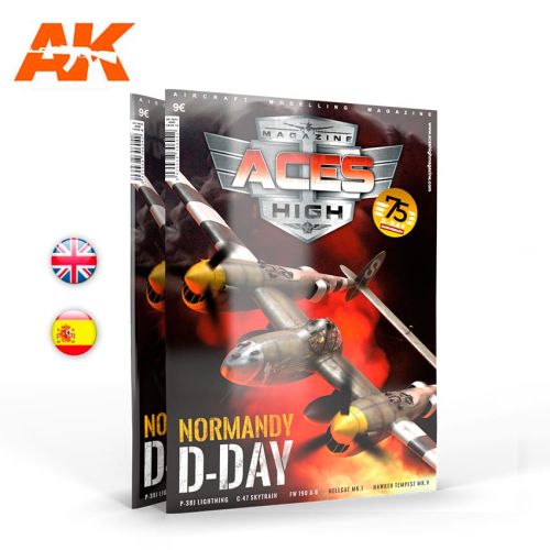 Blader, ak-interactive-ak-2933-aces-high-vol-16-normandy-d-day-english-magazine, AKI2933