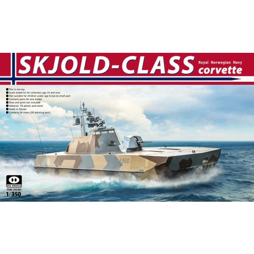 Plastbyggesett, pig-model-350-001-skjold-class-corvette-royal-norwegian-navy-scale-1-350, PIG350001